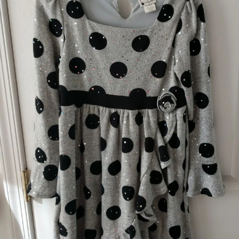 Girls dress Size 12 black and glittery
